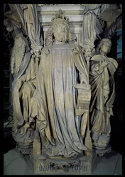 Roi David, Moïse (à gauche) et Jérémie (à droite), (détail)